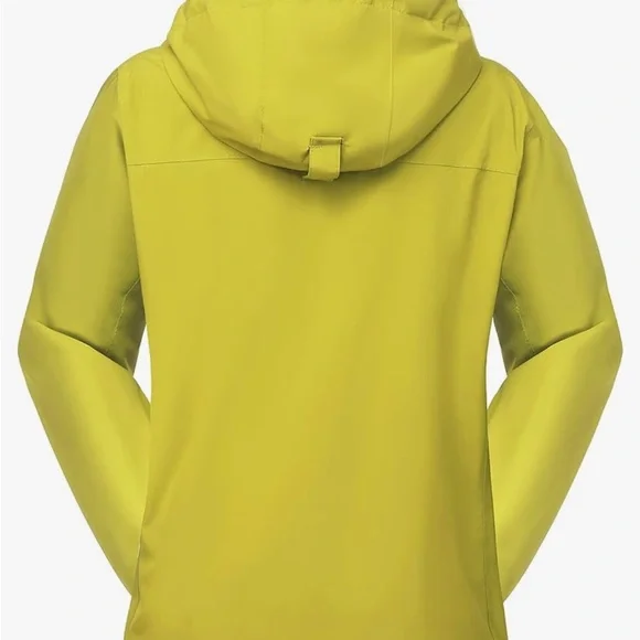 Axesquin Women's Yellow Rain Jacket, Size Small - Picture 3 of 7